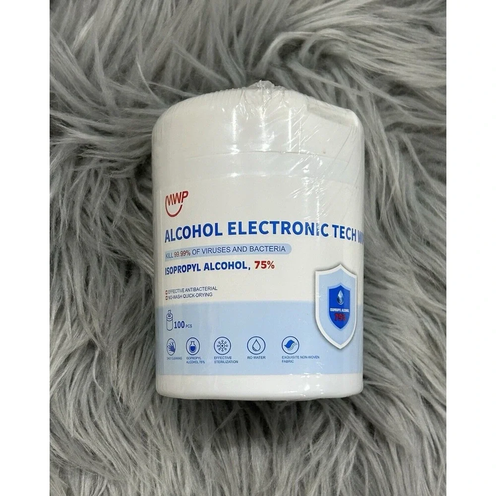 MWP Alcohol Electronic Tech Wipes 75% Isopropyl Alcohol NEW SEALED PACKAGE